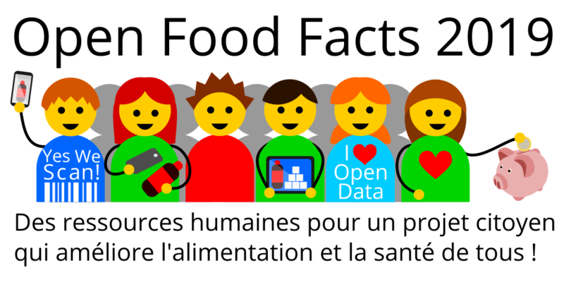 Des ressources humaines pour un projet citoyen : feuille de route d'Open Food Facts pour 2019