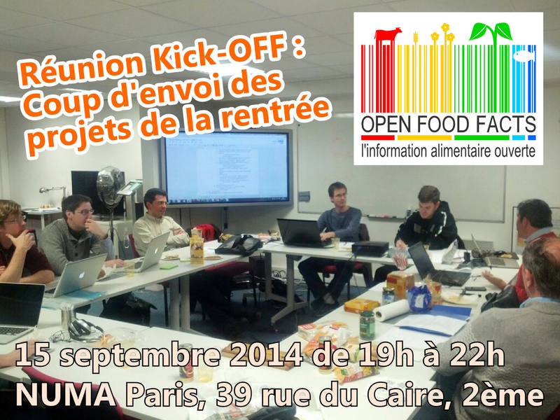 Kick-OFF : Coup d'envoi de la rentrée au NUMA Paris le 15 septembre 2014